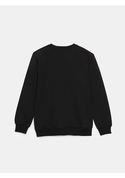 Yeni Sezon Bisiklet Yaka Baskılı Kız Çocuk Sweatshirt fiyatları