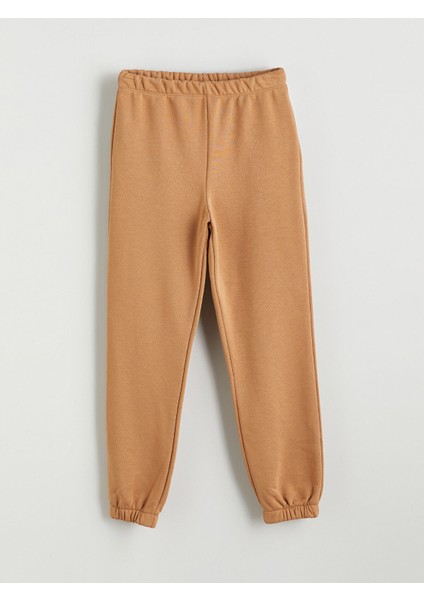 Yeni Sezon Beli Lastikli Kız Çocuk Jogger Eşofman Altı