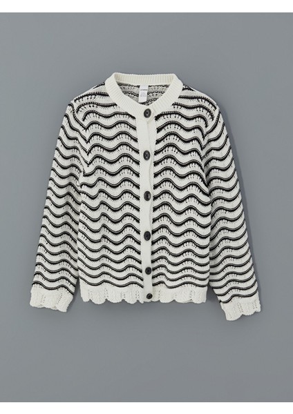 Yeni Sezon Bisiklet Yaka Kız Çocuk Triko Hırka modelleri