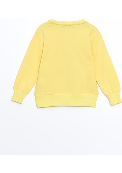 Yeni Sezon Bisiklet Yaka Çiçekli Kız Bebek Sweatshirt fiyatları