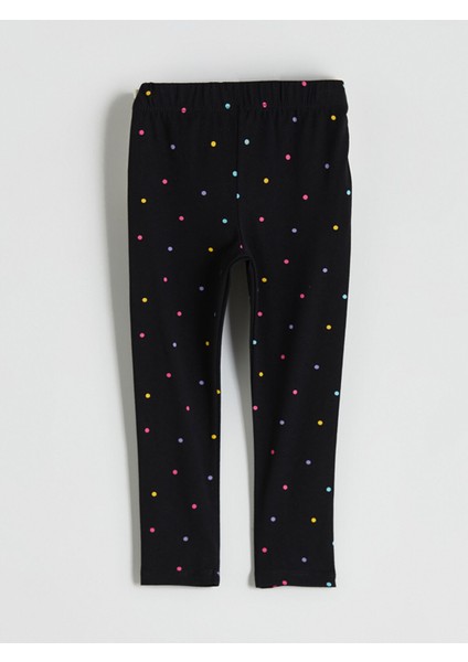 Yeni Sezon Puantiye Desenli Kız Çocuk Tayt