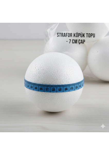 7 cm Köpük Strafor Top 6 Adet BR-924 modelleri