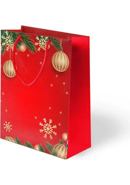 Yılbaşı Coşkusu Karton Çanta 25X30CM