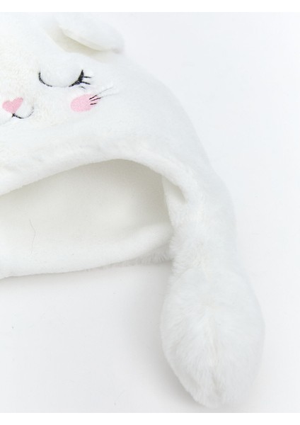 Yeni Sezon Hareketli Kulak Detaylı Kız Çocuk Kar Şapkası modelleri