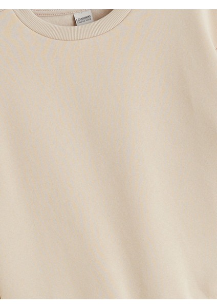 Yeni Sezon Bisiklet Yaka Kız Çocuk Sweatshirt modelleri