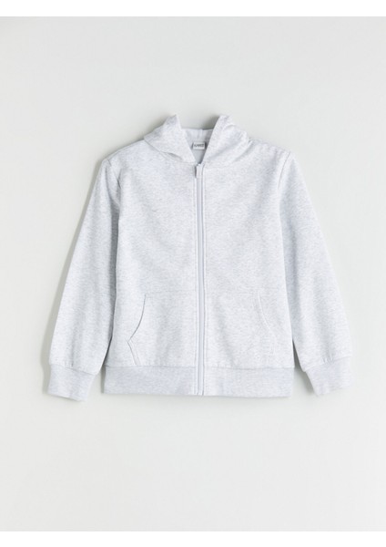 Yeni Sezon Uzun Kollu Kız Çocuk Kalın Fermuarlı Sweatshirt