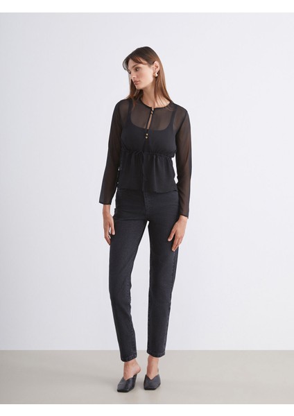 Yeni Sezon Slim Mom Kadın Jean Pantolon