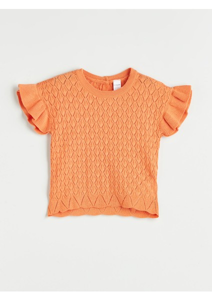 Yeni Sezon Kısa Kollu Kız Çocuk Triko Kazak