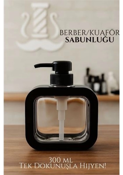 Modacar Berber Sabunluğu – Modern Pompalı Dispenser | Sıvı Sabun, Şampuan, Losyon Için 300 ml