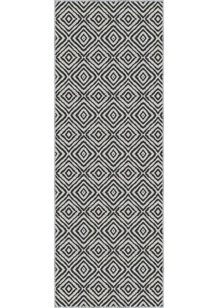 Letras Goemetrik Beyaz Polyester ve Pamuklu Yıkanabilir Kaydırmaz Taban Dijital Baskı Halı modelleri