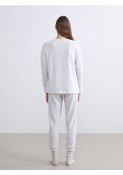 Yeni Sezon Bisiklet Yaka Kadın Pijama Takımı fırsatları