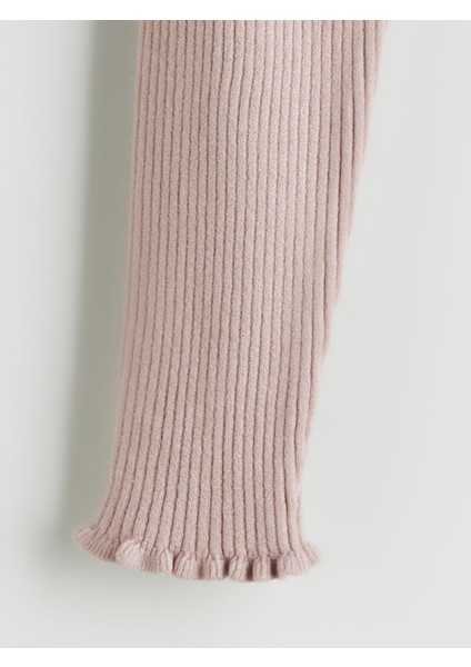 Yeni Sezon Beli Lastikli Yumuşak Dokulu Kız Çocuk Triko Tayt fiyatları