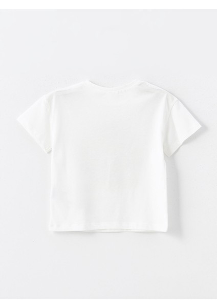 Yeni Sezon Bisiklet Yaka Kısa Kollu Baskılı Kız Bebek Tişört modelleri