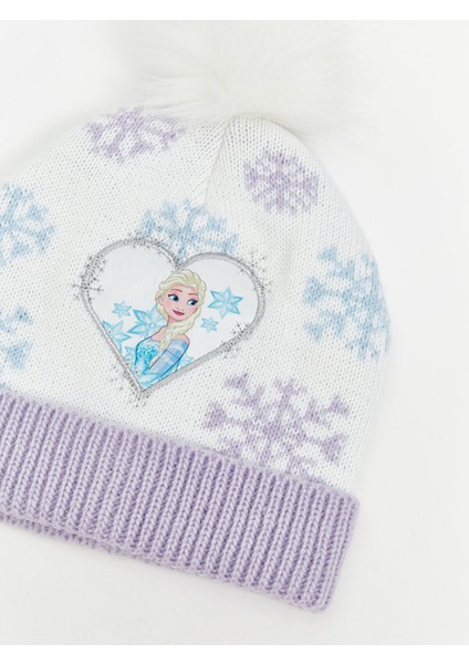 Yeni Sezon Frozen Baskılı Kız Çocuk Atkı Bere Eldiven Seti modelleri