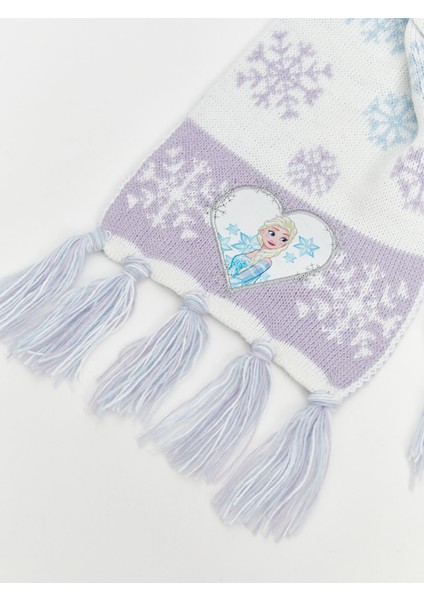Yeni Sezon Frozen Baskılı Kız Çocuk Atkı Bere Eldiven Seti fırsatları