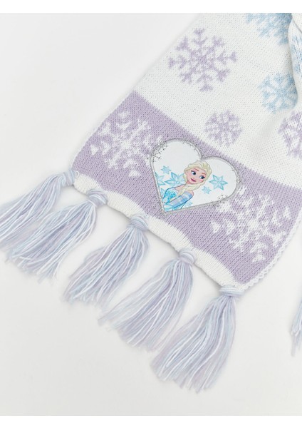 Yeni Sezon Frozen Baskılı Kız Çocuk Atkı Bere Eldiven Seti indirimleri