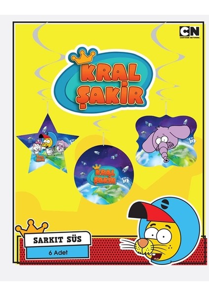 Kral Şakir Uzayda Sarkıt Süs 6lı