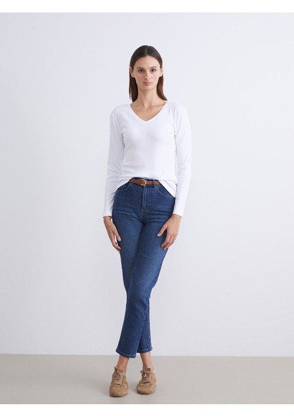 Yeni Sezon Büyük Beden V Yaka Kadın Tişört fırsatları