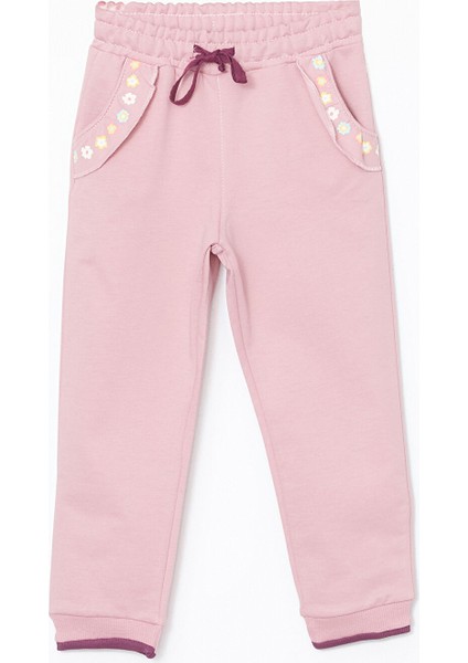 Yeni Sezon Beli Lastikli Kız Bebek Eşofman Altı