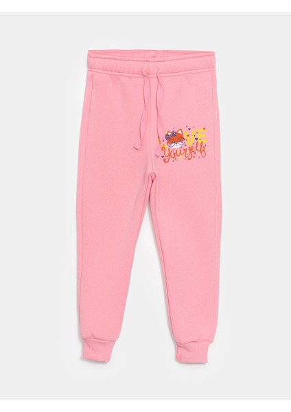 Yeni Sezon Beli Lastikli Kız Çocuk Jogger Eşofman Altı