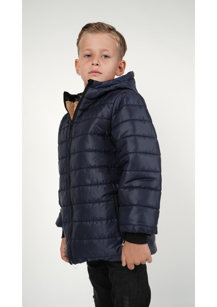 Erkek Çocuk Su ve Rüzgar Geçirmez Içi Kürklü Kapişonlu Mont modelleri