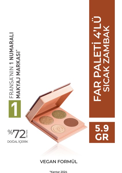 4’lü Far Paleti – Sıcak ZAMBAK-34263