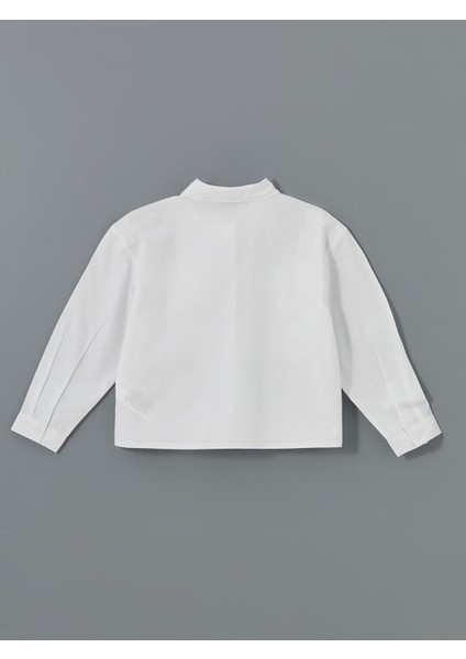 Yeni Sezon Basic Uzun Kollu Kız Çocuk Gömlek fırsatları