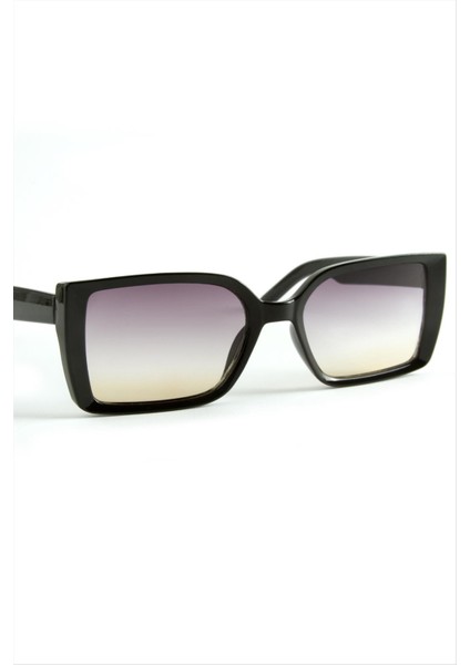 Depomix Dikdörtgen Kemik Çerçeveli Güneş Gözlüğü-Kahverengi