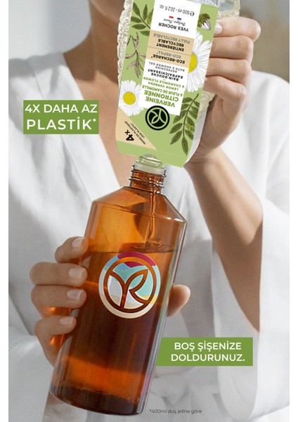 Eko Refill Yedek Duş Jeli -Nemlendirici Tazeleyici Mine Çiçeği Papatya- Sls,sles Içermez,vegan