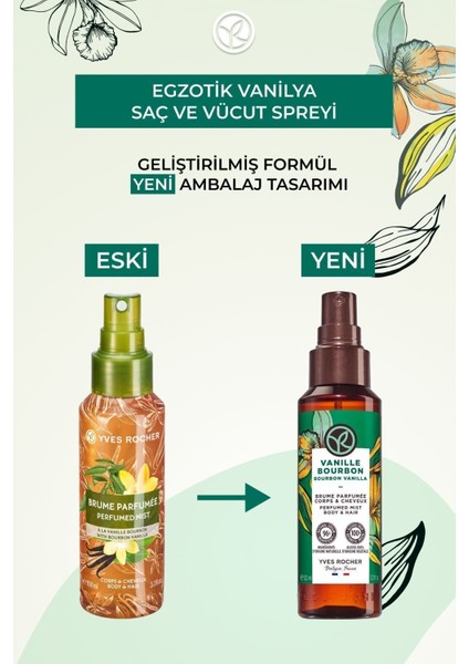 Saç ve Vücut Spreyi- Egzotik Vanilya- Vegan-100ml