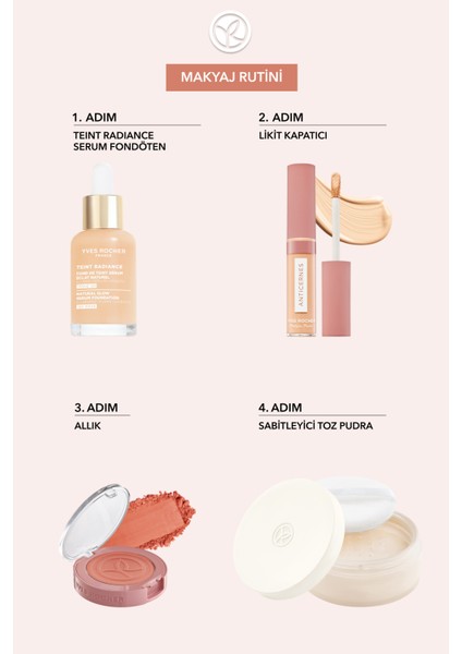 Işıltı Veren Serum Fondöten - Hyalüronik Asit -Teint Radiance - Vegan-Pembe 050-84815