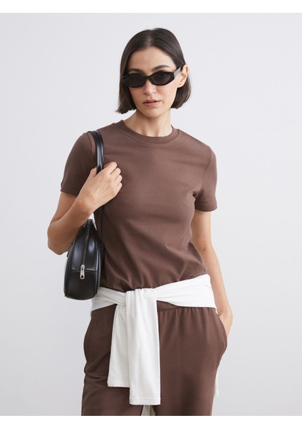 Yeni Sezon Bisiklet Yaka Kadın Tişört