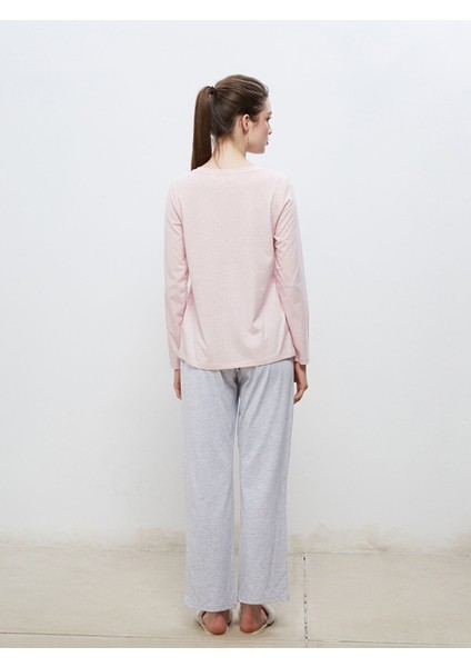 Yeni Sezon Bisiklet Yaka Kadın Pijama Takımı indirimleri