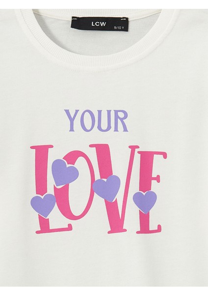 Yeni Sezon Bisiklet Yaka Baskılı Kız Çocuk Sweatshirt fiyatları