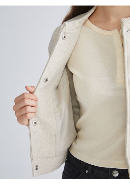 Yeni Sezon Kolej Yaka Kadın Kaşe Mont fırsatları