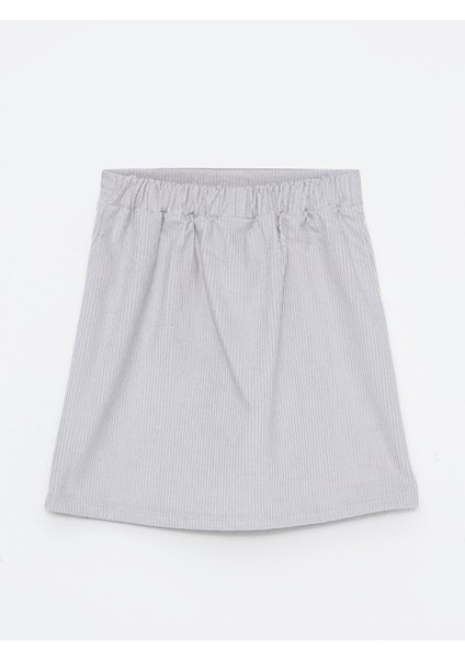 Yeni Sezon Beli Lastikli Basic Kadife Kız Çocuk Etek fiyatları