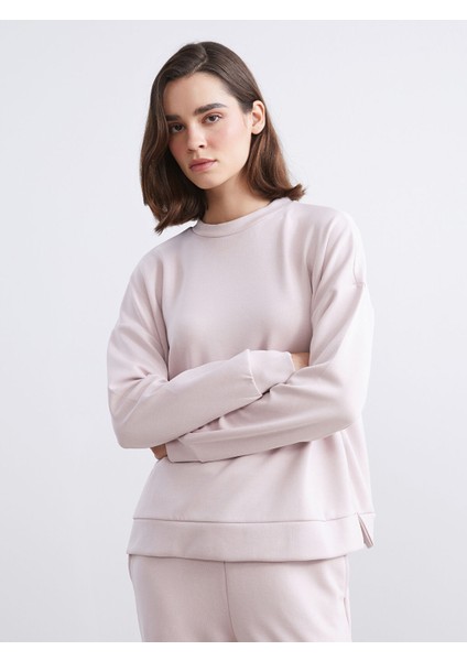 Yeni Sezon Modal Karışımlı Oversize Kadın Sweatshirt