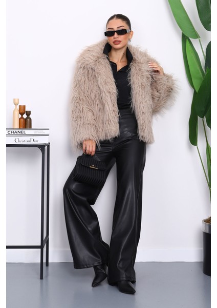 Vizon Yakalı Kürk Kaban fiyatları