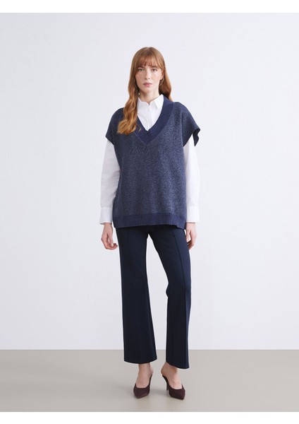 Yeni Sezon V Yaka Oversize Kadın Triko Süveter fiyatları