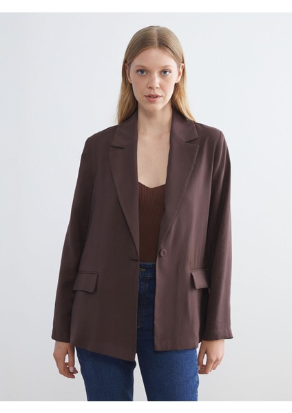 Yeni Sezon Gabardin Kadın Blazer Ceket