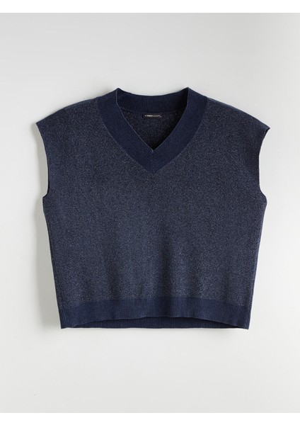 Yeni Sezon V Yaka Oversize Kadın Triko Süveter indirimleri