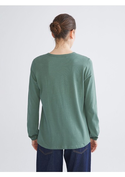 Yeni Sezon Bisiklet Yaka Nakışlı Bluz indirimleri