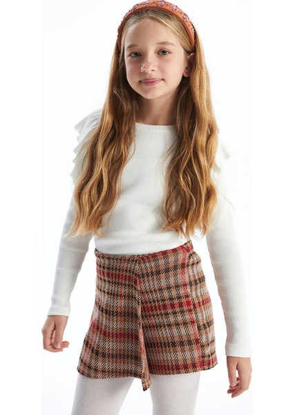 Yeni Sezon Beli Lastikli Kız Çocuk Şort Etek fiyatları