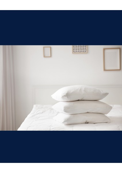 Solivane Microfiber Kumaş 1250GR Beyaz Yastık | Premium 60X80CM | Otel Serisi indirimleri