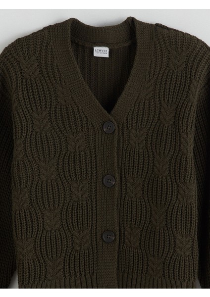 Yeni Sezon V Yaka Kız Çocuk Triko Hırka fiyatları