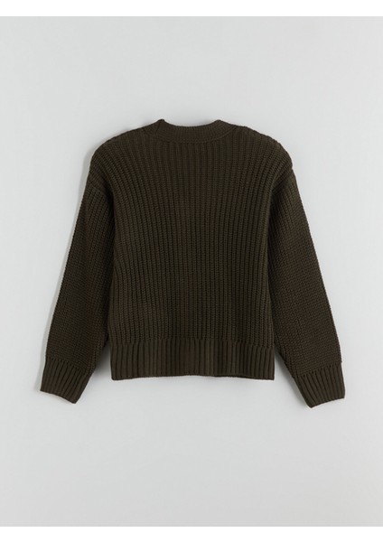 Yeni Sezon V Yaka Kız Çocuk Triko Hırka modelleri