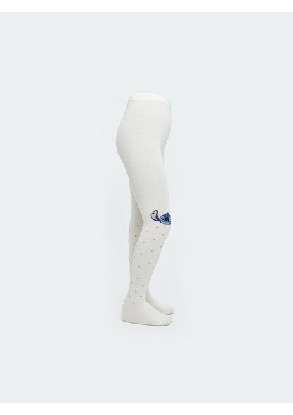 Yeni Sezon Stitch Desenli Kız Çocuk Külotlu Çorap