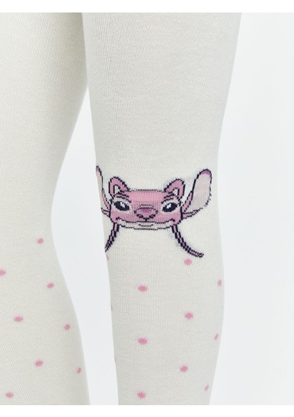 Yeni Sezon Stitch Desenli Kız Çocuk Külotlu Çorap modelleri