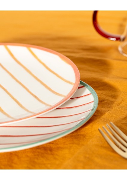 Raye 6'lı Pasta Tabağı Seti - Renkli fırsatları