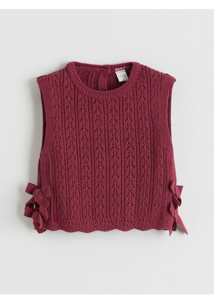 Yeni Sezon Bisiklet Yaka Triko Kız Çocuk Süveter